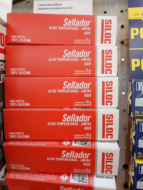 SILOC RTV ROJO 25GR