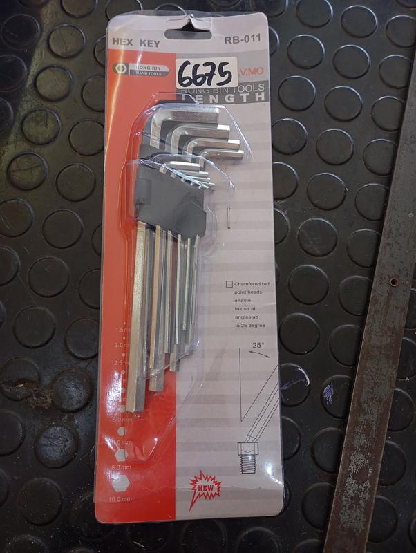 LLAVE ALLEN CROMADO LARGO 9PZS L-2189
