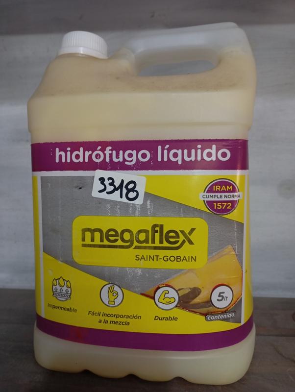 HIDROFUGO LIQUIDO MEGAFLEX BIDON X 5 LTS WEBER