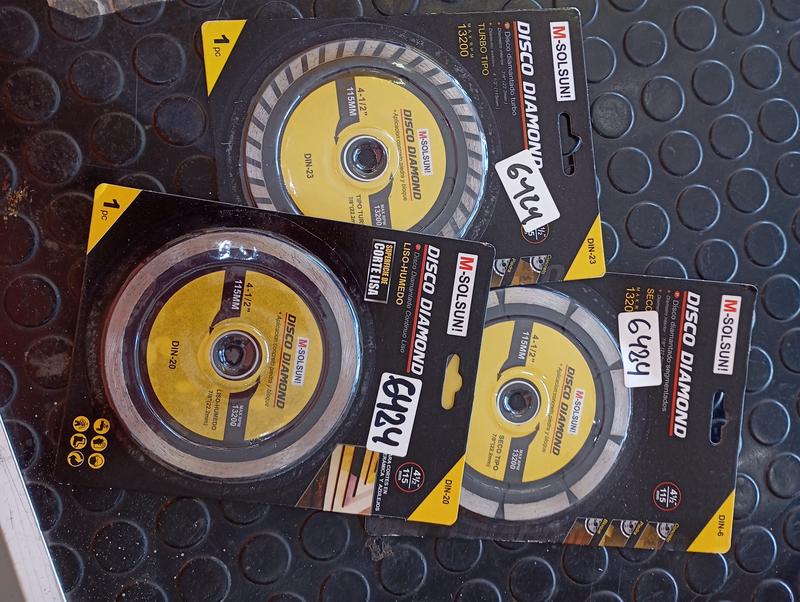 DISCO DIAMANTADO SECO SOL-SUN 4,5" DIN-6