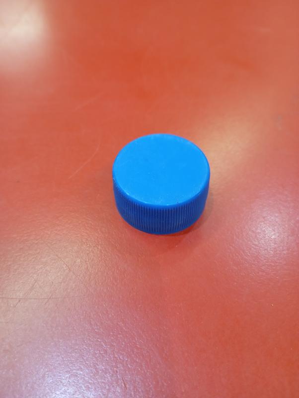 Tapa c/precinto p/botella 28mm azul