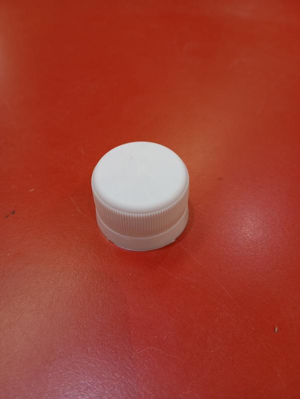 Tapa c/precinto p/botella 28mm blanco