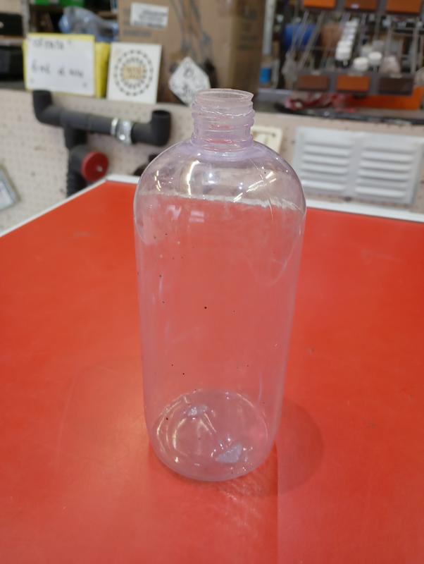 Botella transparente ovalada 500ML MOD 3