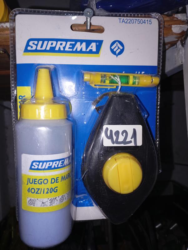 PLOMADA TRAZADORA CHOCLA C/POLVO AZUL SUPREMA